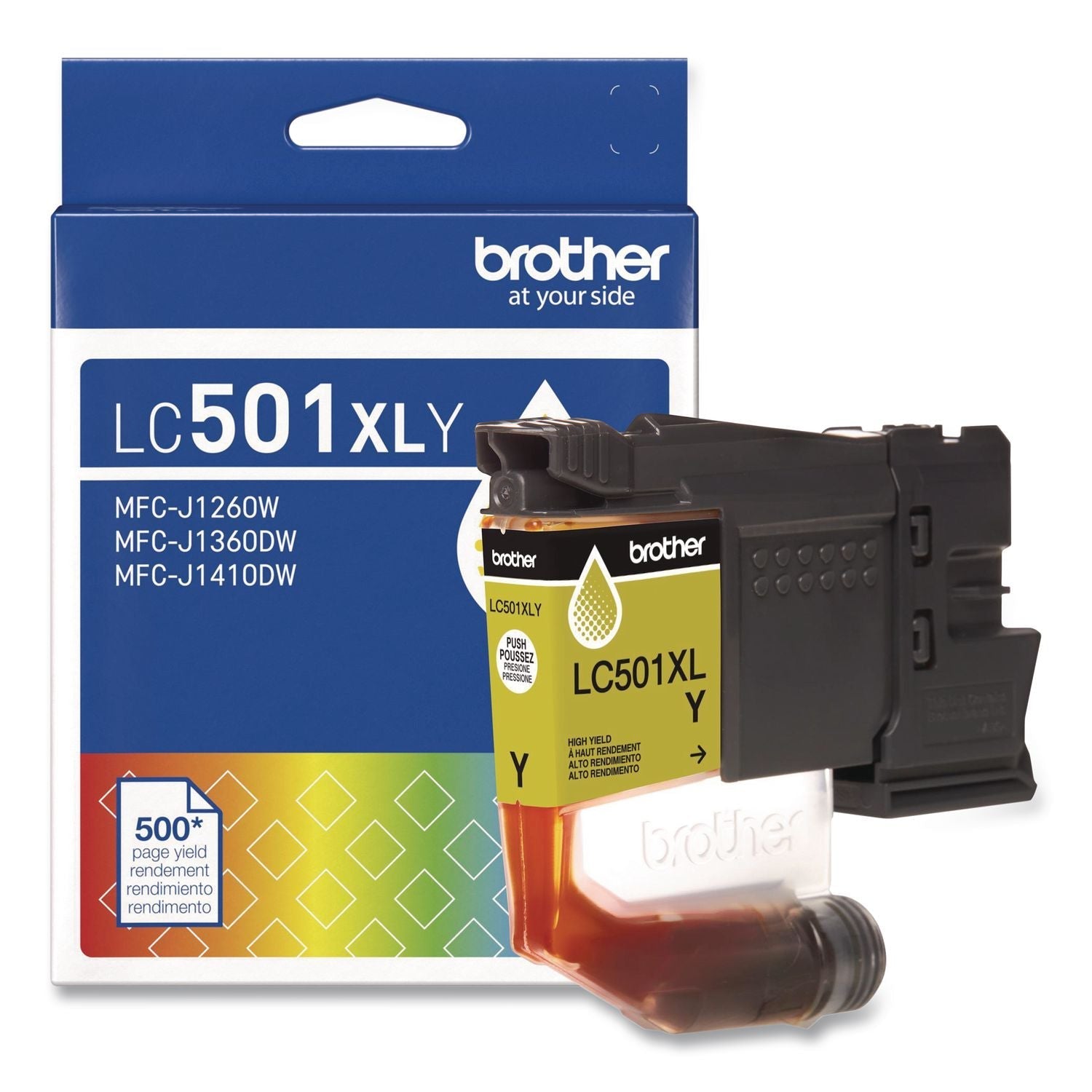 New, Pre-Owned - Brother LC501XL High Yield Yellow Ink Cartridge