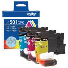 New, Pre-Owned - Brother LC501XL High Yield Multi-Color (CMY) Ink Cartridge, 3-Pack