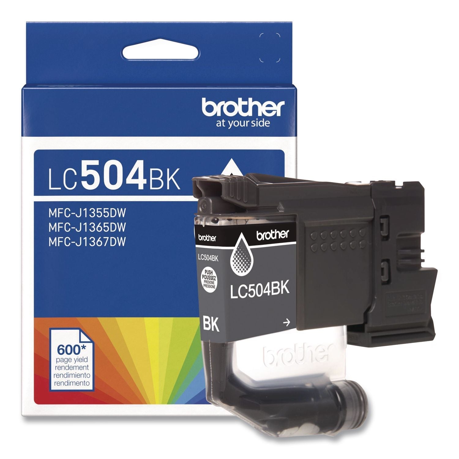 New, Pre-Owned - Brother LC504 Standard Yield Black Ink Cartridge