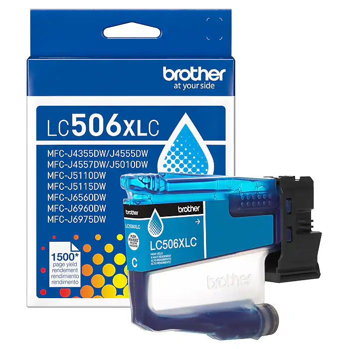 New, Pre-Owned - Brother LC506XL High Yield Cyan Ink Cartridge