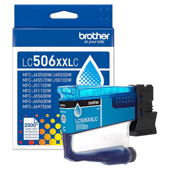 New, Pre-Owned - Brother LC506XXL Extra High Yield Cyan Ink Cartridge
