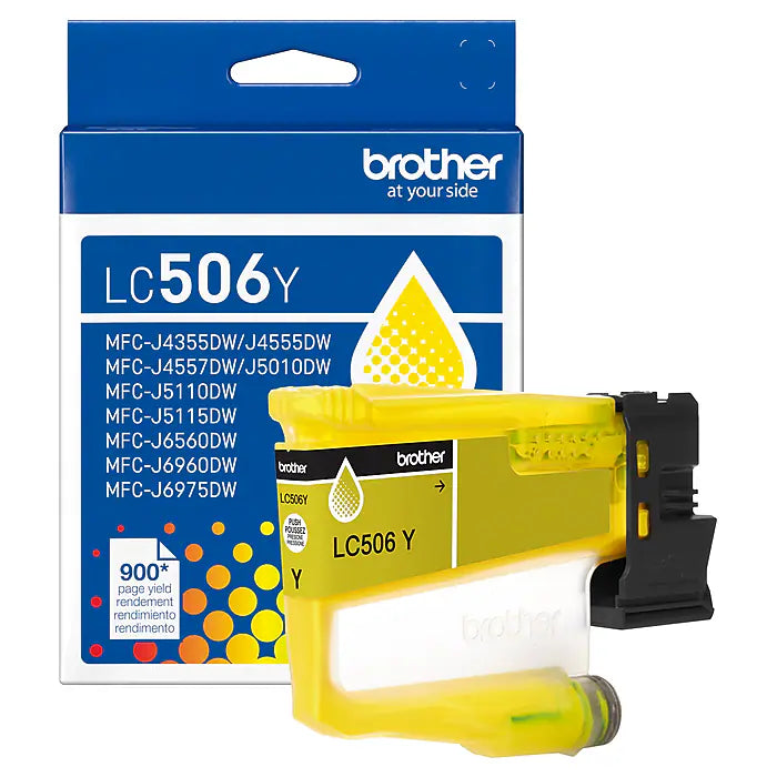 New, Pre-Owned - Brother LC506 Standard Yield Yellow Ink Cartridge
