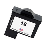 U.S. Remanufactured for Lexmark #16 10N0016 Black Ink Cartridge