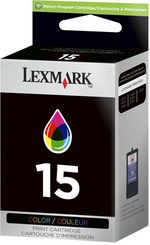 New, Pre-Owned - Lexmark No#15 (18C2110) Color Ink Cartridges