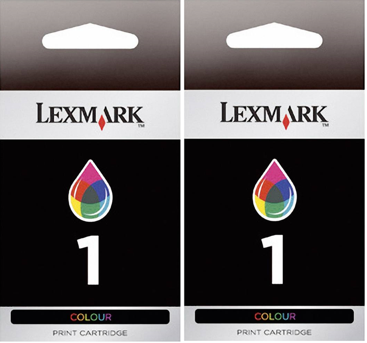 New, Pre-Owned - Lexmark #1 Color (18C0948) Ink Cartridge, 2-Pack