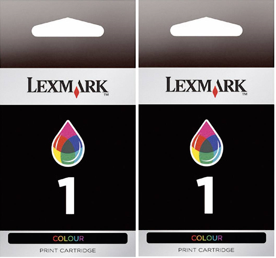 New, Pre-Owned - Lexmark # 1 Color (18C0948) Ink Cartridge, 2-Pack