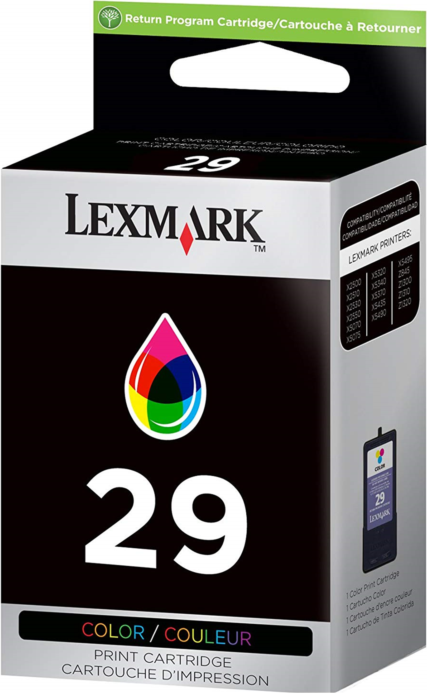 New, Pre-Owned - Lexmark #29 factory (OEM) Color 18C1429 Ink Cartridge