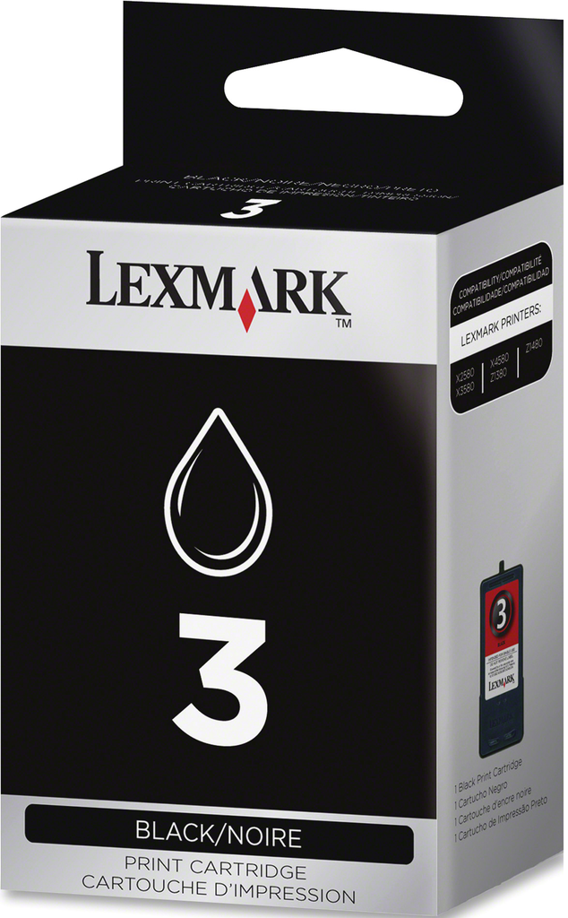 New, Pre-Owned - Lexmark 18C1530 NO.3 Ink Cartridge (Black)