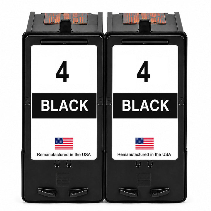 U.S. Remanufactured for Lexmark #4 18C1974 Black Ink Cartridge Twin Pack