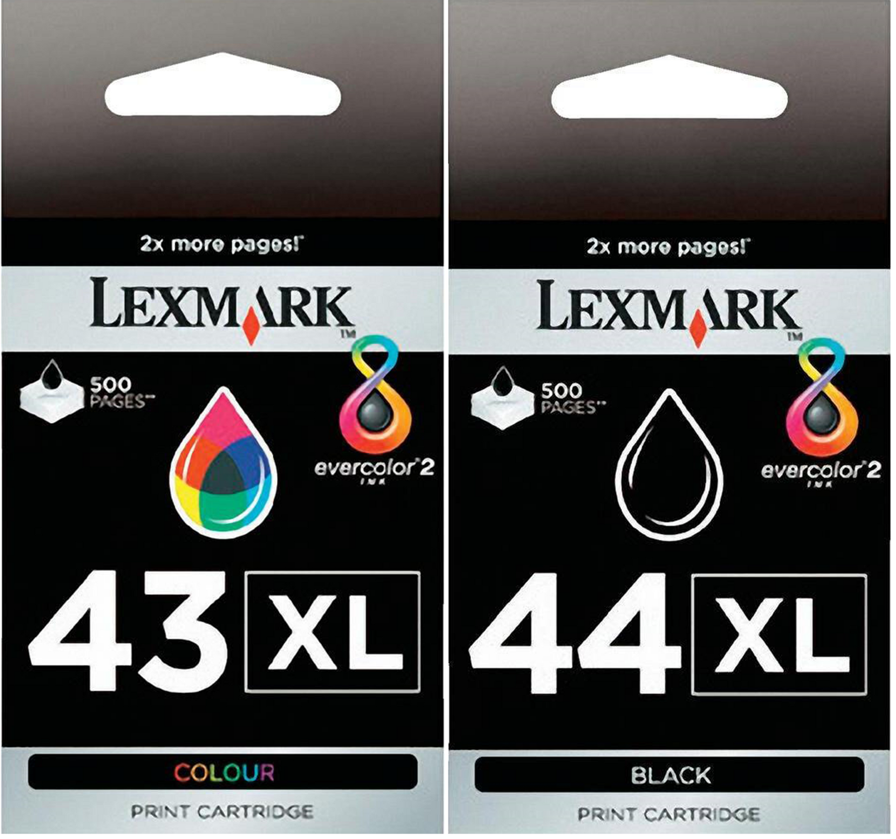 New, Pre-Owned - Lexmark #43XL & #44XL Black/Color Combo Pack Ink Cartridge