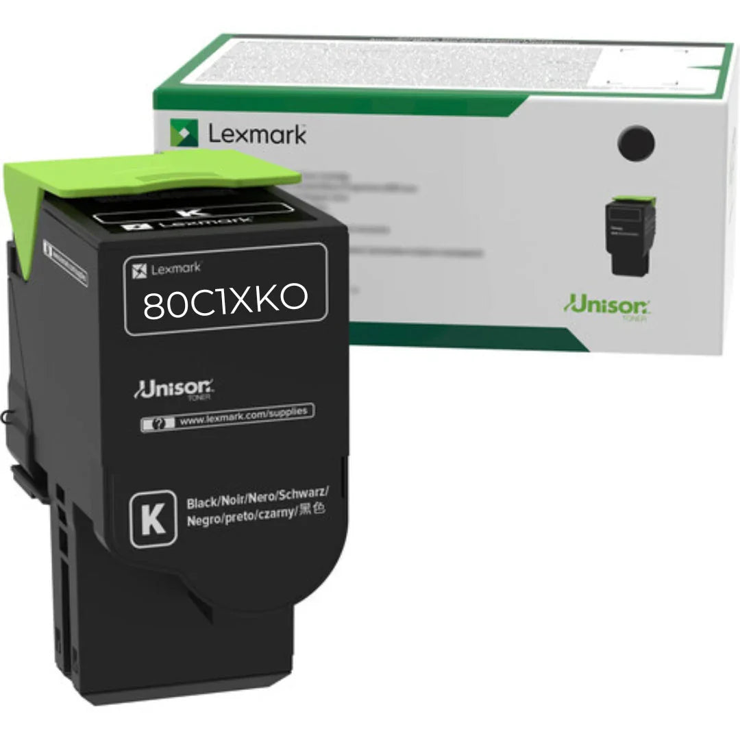 New, Pre-Owned - Lexmark 801XK Extra High Yield Black Return Program Toner Cartridge, 80C1XKO
