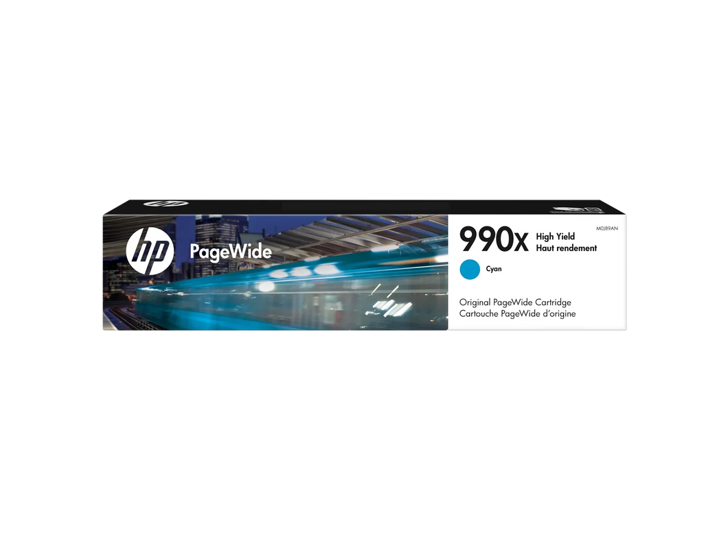 New, Pre-Owned - HP 990X High Yield Cyan Ink Cartridge, M0J89AN