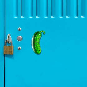 Acrylicious Funky Green Pickle Magnet by Onyx O