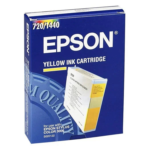 New, Pre-Owned - Epson S020122 Yellow Inkjet Cartridge, MJIC9Y