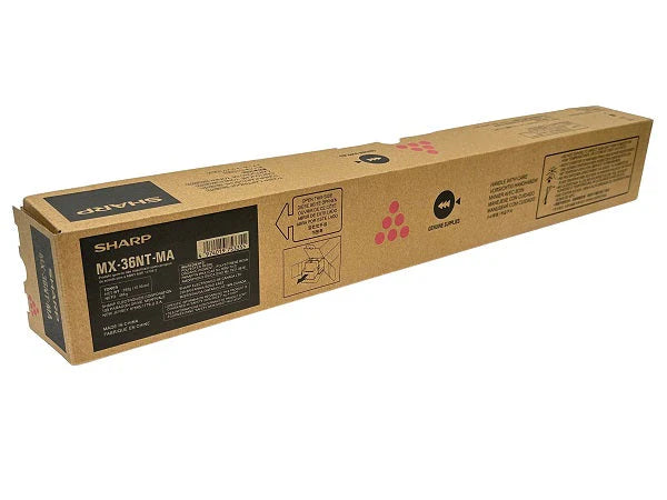 New, Pre-Owned - Sharp MX-36NT Standard Yield Magenta Toner Cartridge, MX-36NT-MA