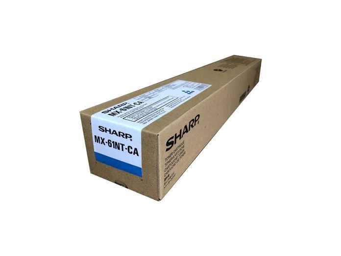 New, Pre-Owned - Sharp MX-61NT Standard Yield Cyan Toner Cartridge, MX-61NTCA