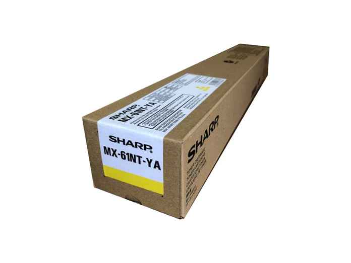 New, Pre-Owned - Sharp MX-61NT Standard Yield Yellow Toner Cartridge, MX-61NTYA