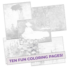 Monet Colors Coloring Pages (10 Pack)