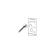 Platinum 1.5mm Ball Nose Ring