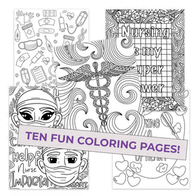 Nurse Coloring Pages (10 Pack)