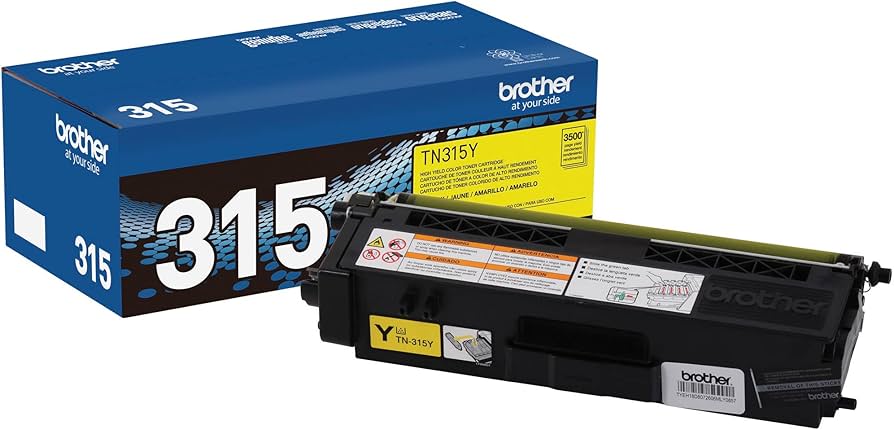 New, Pre-Owned - Brother TN-315 High Yield Yellow Toner Cartridge, TN315Y