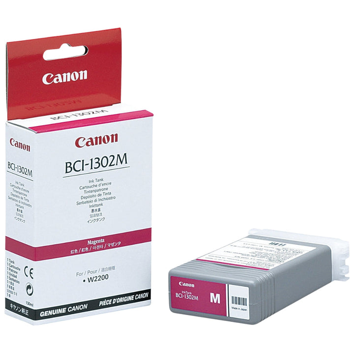 New, Pre-Owned - Canon BCI-1302M (BCI-1302) 130-ml Magenta Inkjet Cartridge
