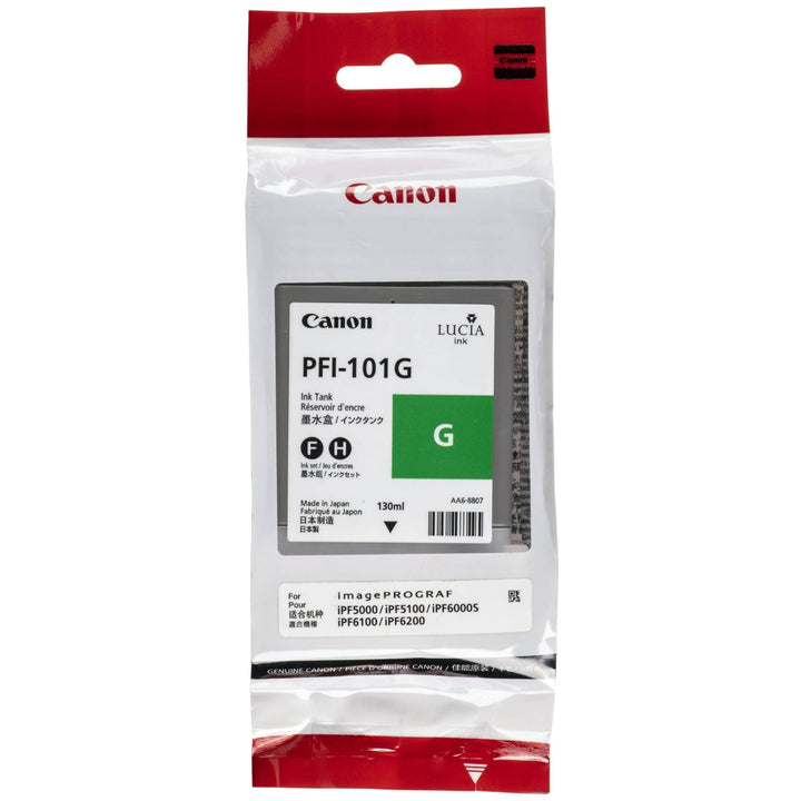 New, Pre-Owned - Canon PFI-101 130mL Green Ink Cartridge
