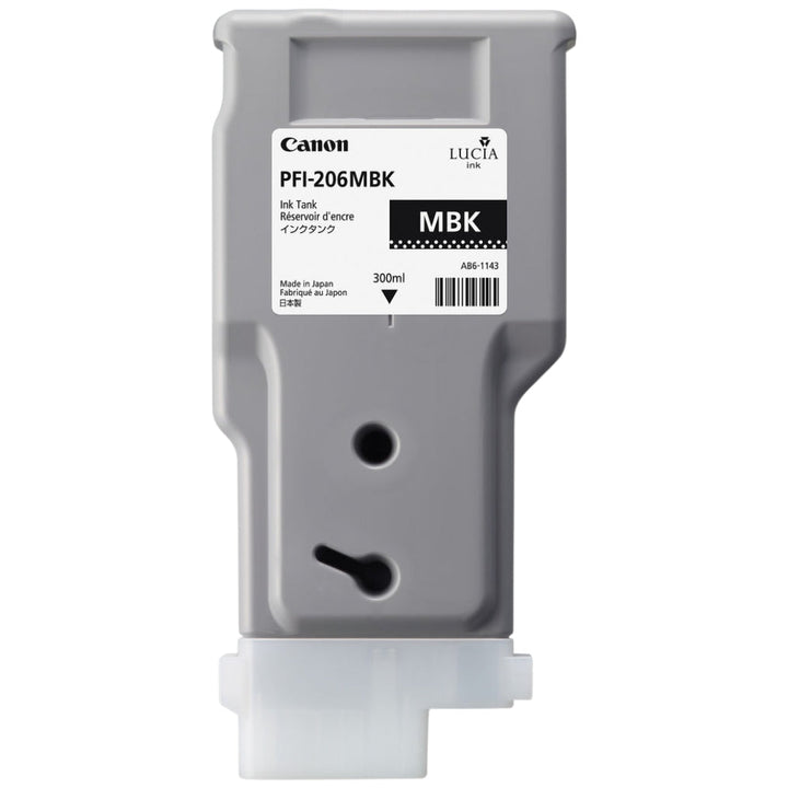 New, Pre-Owned - Canon PFI-206 300mL Matte Black Ink Cartridge