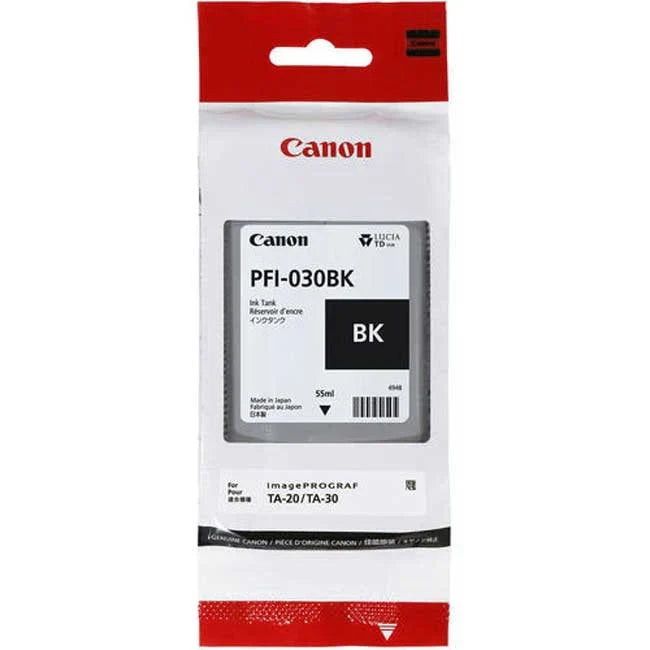 New, Pre-Owned - Canon PFI-030 Standard Yield Black Ink Cartridge, 3489C001