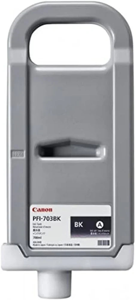 New, Pre-Owned - Canon PFI-703BK Standard Yield Black Ink Cartridge, 2963B001AA