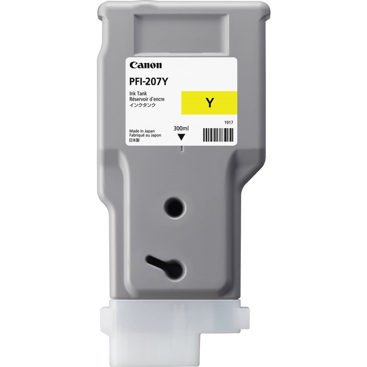New, Pre-Owned - Canon PFI-207 300mL Yellow Ink Cartridge