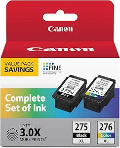 New, Pre-Owned - Canon PG-275XL/CL-276XL High Yield Black & Color Ink Cartridge, 4981C008