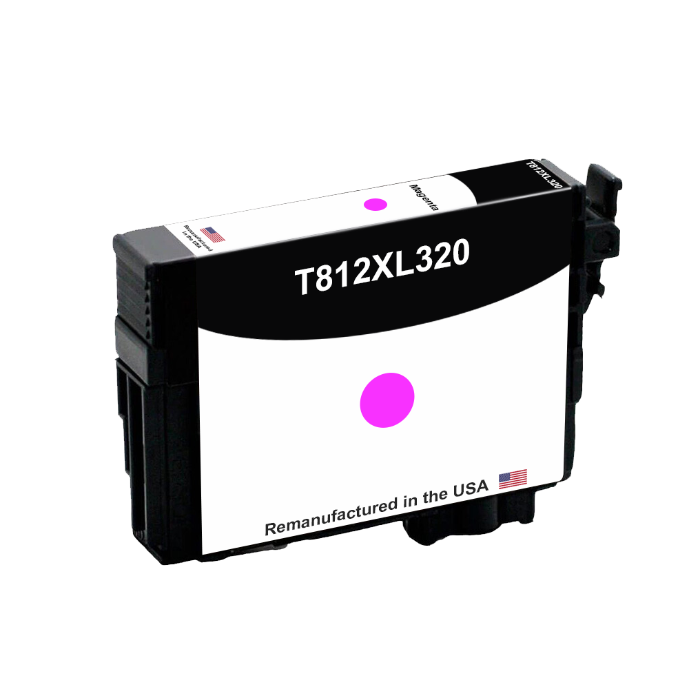 U.S. remanufactured for Epson 812XL Magenta High Yield Ink Cartridge