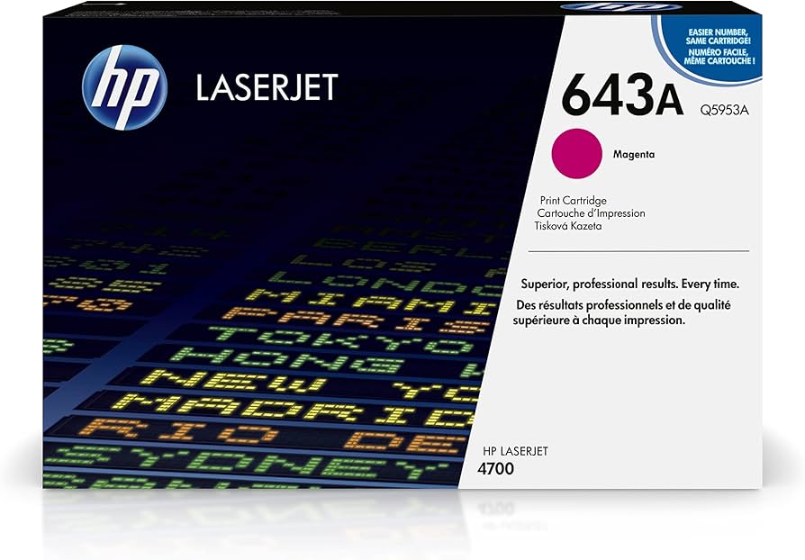 New, Pre-Owned - HP 643A Standard-Yield Magenta Laser Toner Cartridge, Q5953A