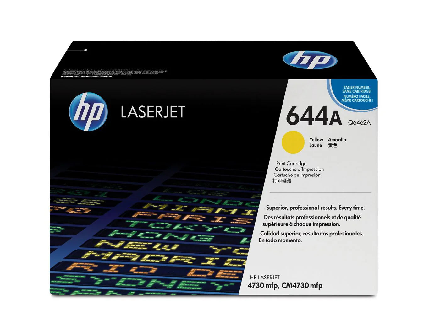 New, Pre-Owned - HP 644A Yellow Laserjet Toner Cartridge, Q6462A