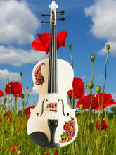 Butterfly Rose Tattoo White 1/4 Violin Outfit SUPER SAVINGS
