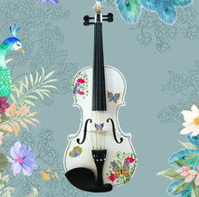 Butterfly 1/4 White Violin Outfit