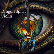 Dragon Spirit Violin Outfit | Carbon Fiber Bow & Crystal Tailpiece