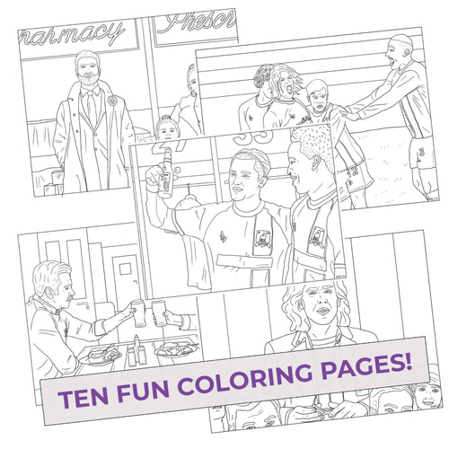 Richmond Till I Dyes Coloring Pages (10 Pack) Set for Fans of Lasso