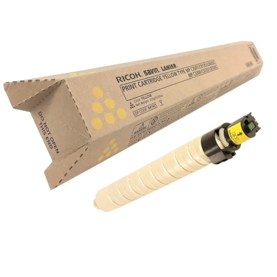 New, Pre-Owned - Ricoh MP C3501/C9135 Standard Yield Yellow Toner Cartridge, 841421