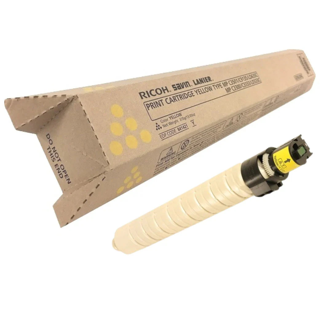 New, Pre-Owned - Ricoh MP C3501/C9135 Standard Yield Yellow Toner Cartridge, 841421