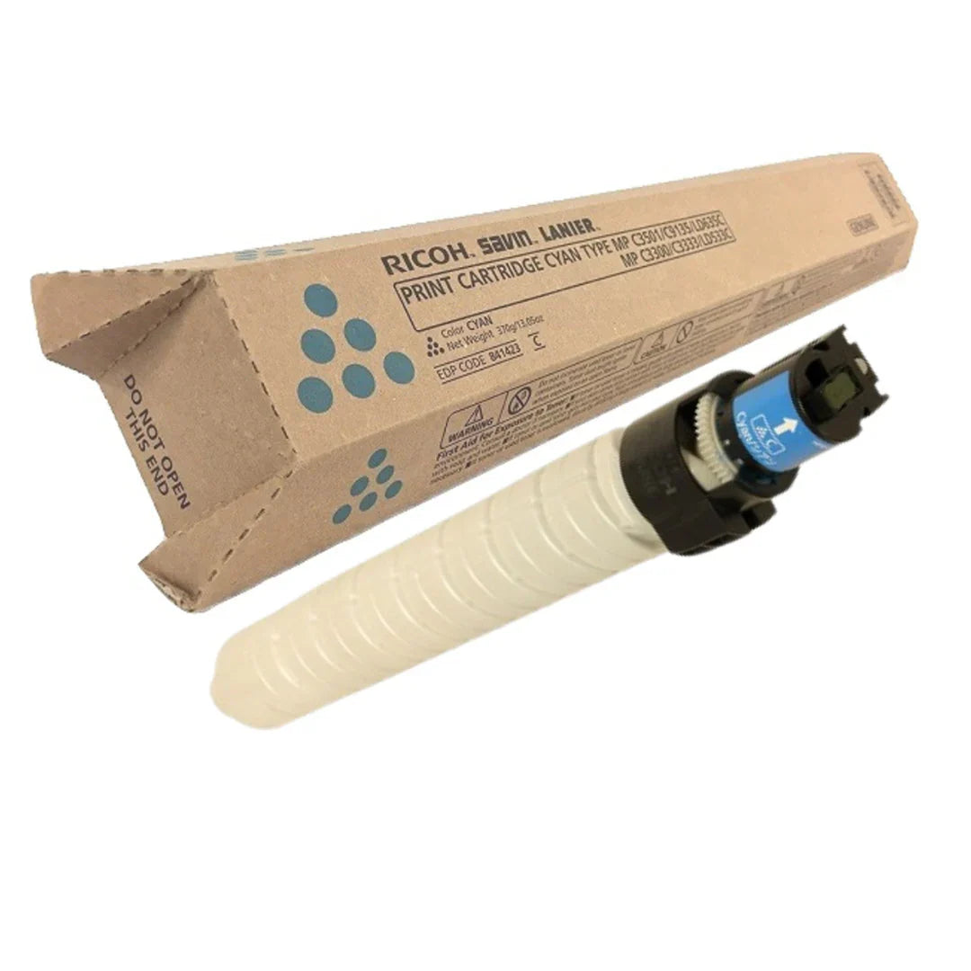 New, Pre-Owned - Ricoh MP C3501/C9135 Standard Yield Cyan Toner Cartridge, 841423