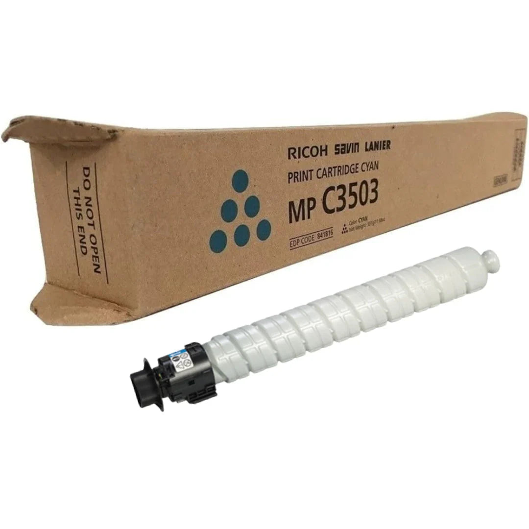 New, Pre-Owned - Ricoh MP C3503 Standard-Yield Cyan Toner Cartridge, 841816