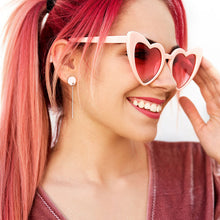 Circular Bar Drop Stainless Steel Dangle Earrings