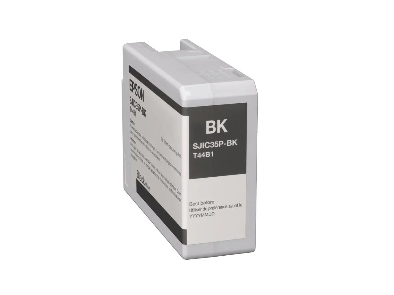 New, Pre-Owned - Epson SJIC35P-BK High-Yield Gloss Black Ink Cartridge, T44B1