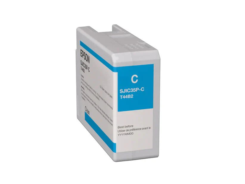 New, Pre-Owned - Epson SJIC35P-C High-Yield Cyan Ink Cartridge, T44B2