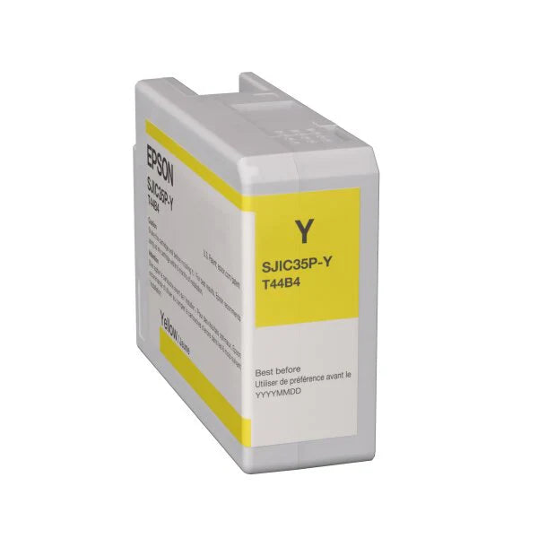 New, Pre-Owned - Epson SJIC35P-Y High-Yield Yellow Ink Cartridge, T44B4