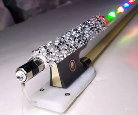 Rozanna's Multi Color Violin Glow Bow | 8 Light Settings & Crystal Frog