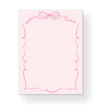 Pink Ribbons & Bows Notepad
