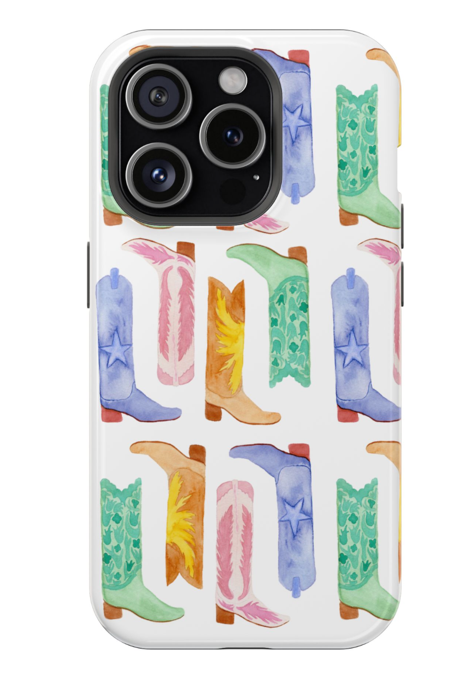 Watercolor Cowboy Boot Phone Case